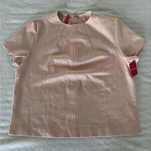 SPANX Pink Short Sleeve Boxy Blouse